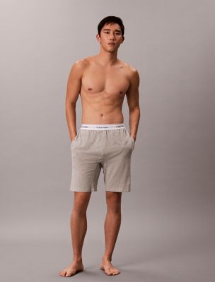 Icon Cotton Stretch Sleep Shorts, Grey Heather