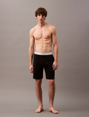 Icon Cotton Stretch Sleep Shorts, Black