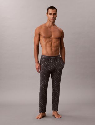 Icon Cotton Stretch Sleep Pants, Diamond Logo / Forged Iron