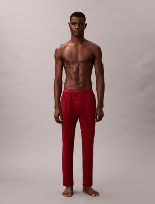 Icon Cotton Stretch Sleep Pants, Diamond Logo Fall Berry