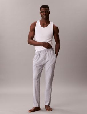 Icon Cotton Stretch Sleep Pants, Diamond Logo Misty Grey