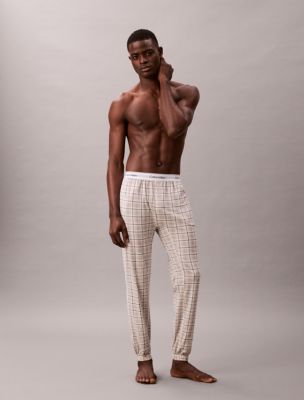 Icon Cotton Stretch Sleep Joggers, Dunn Plaid+Chalk