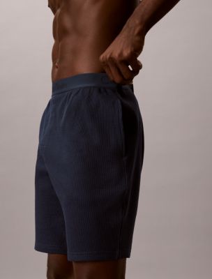 Пижамные шорты Knit для мужчин, вафельная ткань — Calvin Klein — фото 3