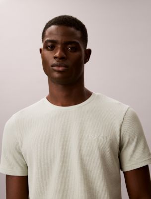 Waffle Knit Sleep T-Shirt, Misty Sage