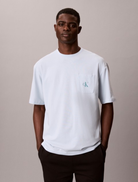 Пижамный топ Icon Monologo для мужчин, хлопок, стрейч — Calvin Klein