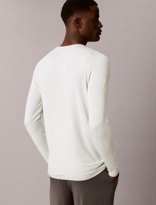 Мужские свитшоты для сна Calvin Klein Ultra Soft из модала с круглым вырезом, цвет: Pale Meadow — фото 4