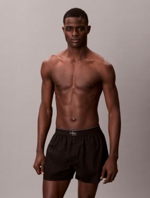 Monogram Logo Slim Boxer, Black