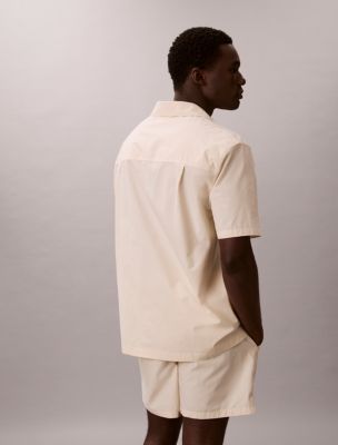 Сорочка Heritage Classic Poplin для мужчин, хлопок — Calvin Klein, цвет: Полосатый меловой — фото 4