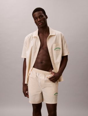 Сорочка Heritage Classic Poplin для мужчин, хлопок — Calvin Klein, цвет: Полосатый меловой — фото 6