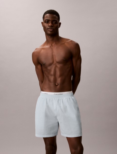 Пижамные шорты Seersucker для мужчин — Calvin Klein