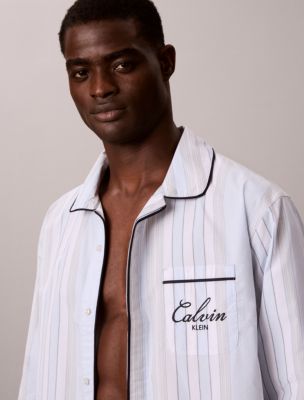 Сорочка Button-Down для мужчин, хлопок — Calvin Klein, цвет: Полосатый — фото 3