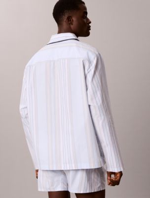 Сорочка Button-Down для мужчин, хлопок — Calvin Klein, цвет: Полосатый — фото 4