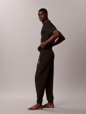 Пижамный топ для мужчин, вафельная ткань — Calvin Klein, цвет: Чёрный — фото 2