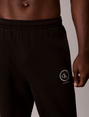 Пижамный топ для мужчин, вафельная ткань — Calvin Klein, цвет: Чёрный — фото 3