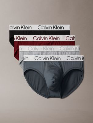 Chromatic 4-Pack Hip Brief, Wolf Grey / Syrah / Black / Turbulence