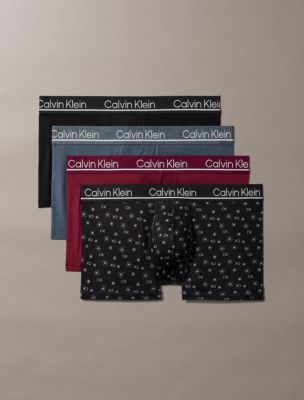 Microfiber Stretch Plus 4-Pack Low Rise Trunk, Black / Turbulence / Zindafel
