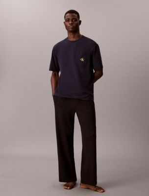 Pique Sleep Pants, Black