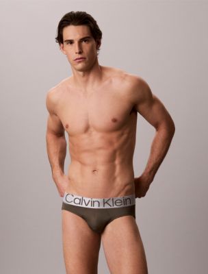 Microfiber Stretch Steel Hip Brief, Dark Clover 