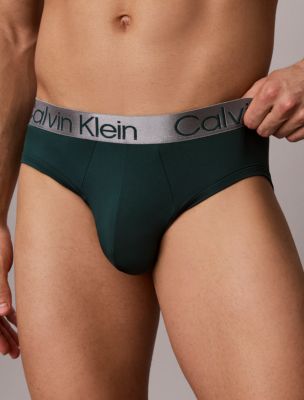 Трусы-брифы Chromatic Hip для мужчин, 4 шт. — Calvin Klein, цвет: Изумрудный зелёный разноцветный — фото 4