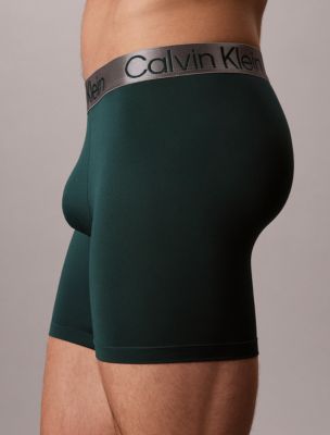 Трусы-боксеры Chromatic для мужчин, 4 шт. — Calvin Klein, цвет: Изумрудный зелёный разноцветный — фото 4