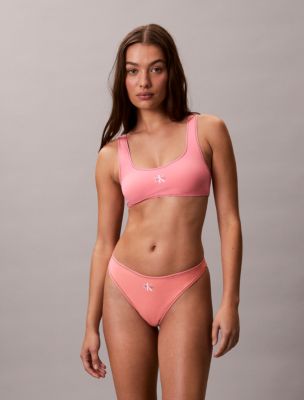 Monologo Swim Bralette, Washed Scarlet