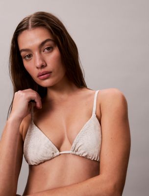 Верх бикини Solid, треугольные чашки — Calvin Klein — фото 2