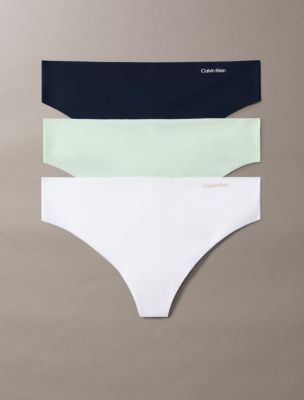 Invisibles 3-Pack Thong, Shoreline/ Classic White/ Seafoam Wave