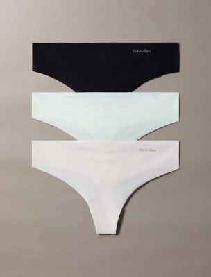 Invisibles 3-Pack Thong, Shark/Wind Chime/Moonlight Jade