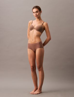 Bonded Flex Boyshort, Dusty Tan