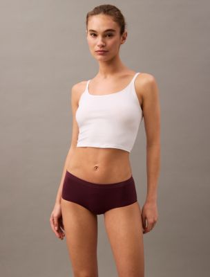 Bonded Flex Boyshort, Mauve Wine