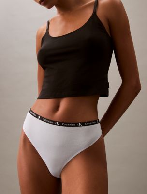 Трусы-стринги Modern, хлопок, стрейч, 7 шт. — Calvin Klein — фото 5