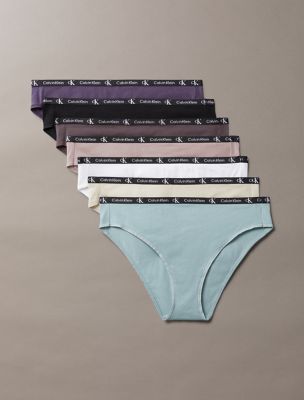 Calvin Klein 1996 Cotton Stretch 7-Pack Modern Bikini, Nightshade Multi