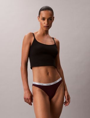 Modern Logo Bikini, Dark Berry