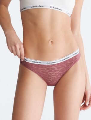 Bikini moderne en dentelle à logo, baies écrasées