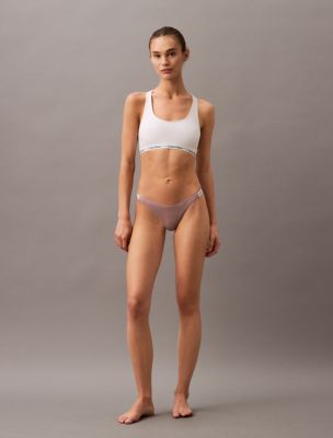 Modern Logo Dipped String Thong, Sand Trap