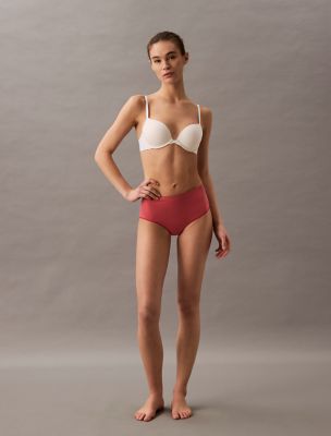 Bonded Flex Seamless High Rise Brief, Dark Fuchsia