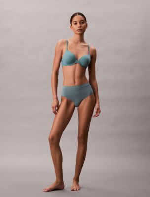 Bonded Flex Seamless High Rise Brief, Slate Turquoise 