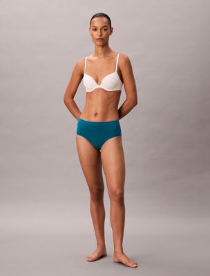 Bonded Flex Seamless High Rise Brief, Teal Marine