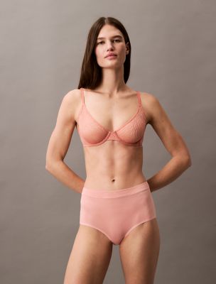 Ideal Cotton High Rise Brief, Luminous Peach