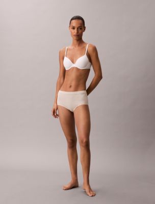 Ideal Cotton High Rise Brief, Oyster Gray