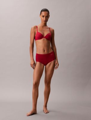 Ideal Cotton High Rise Brief, Red Stamp