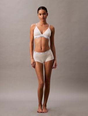 Modern Logo Boyshort, Steady Stripe / Pelican