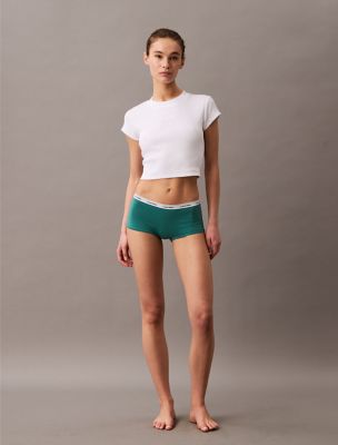 Modern Logo Boyshort, Lively Teal