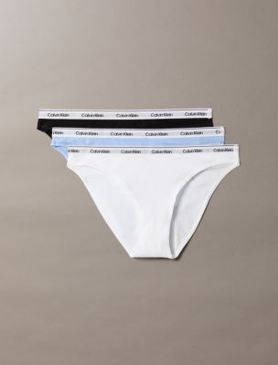 Modern Logo 3-Pack Bikini, Black/White/Frozen Fjiord
