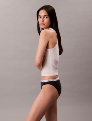 Бельё Calvin Klein Icon Logo 3-Pack Bikini — фото 5