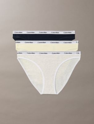 Modern Logo 3-Pack Bikini, Shoreline/ Snow Heather/ Pear Sorbet