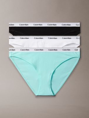 Modern Logo 3-Pack Bikini, Beau Blue/ Classic White / Black