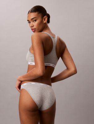 Трусы-бикини Icon, низкая посадка, с логотипом, 5 шт. — Calvin Klein, цвет: Чёрный / Белый — фото 6