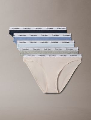Modern Logo 5-Pack Low Rise Bikini, Morn Multi