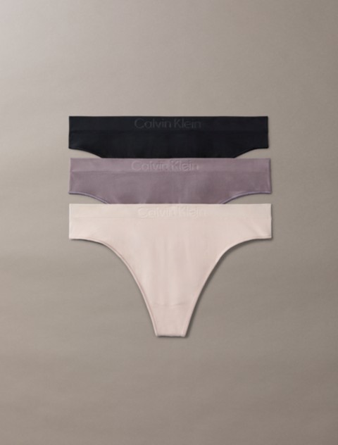 Трусы-стринги Bonded Flex, средняя посадка, 3 шт. — Calvin Klein